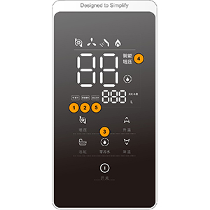 Control Panel Demonstration For Gas Tankless Hot Water Heater 16L